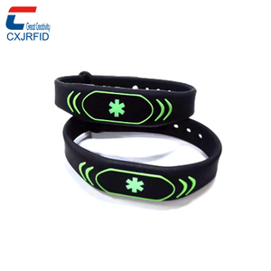 Pulsera de silicona ajustable con estampado de logotipo a todo Color, ISO14443A, pulsera clásica de MIFARE 1K, NFC - Product Image 5