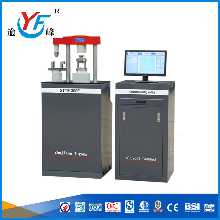 YF STYE-300F Полная Автоматическая Цемента Машина для Испытания На Сжатие