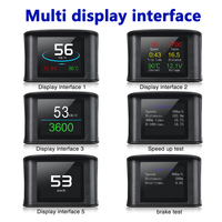 Medidor digital inteligente universal P10 OBD2, pantalla frontal HUD, alarma de exceso de velocidad, navegador de código de error del motor, diagnóstico de coche de 2 años