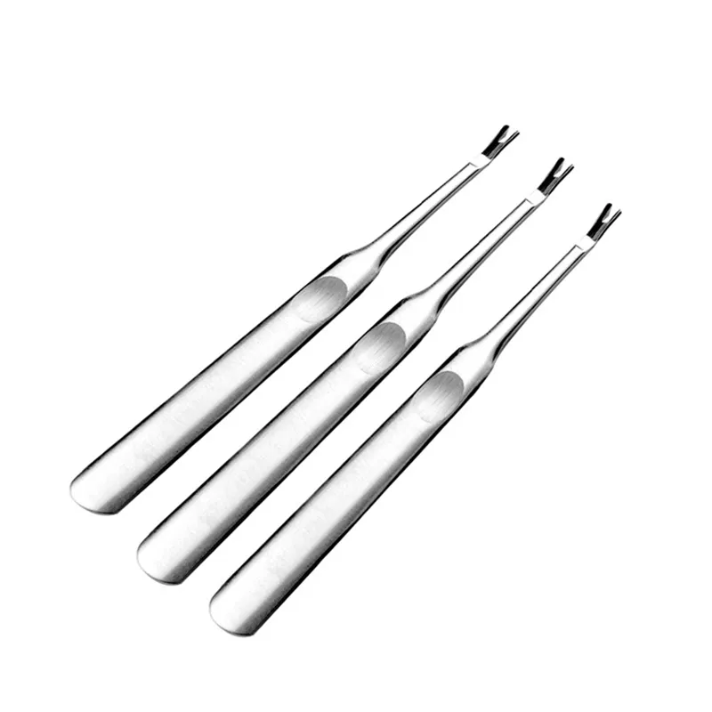 Staal Nail Vork Kwaliteit Dode Huid Vork Nipper <span class=keywords><strong>Pusher</strong></span> Trimmer Eelt Cuticle Remover Pedicure Nail Art Tool