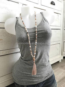 Yoga de joyas de piedra lunar Mala collar de perlas - Product Image 3