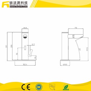<span class=keywords><strong>Agradecido</strong></span> montadas en Cubierta Americana Sensor de Grifo Mezclador - Product Image 3