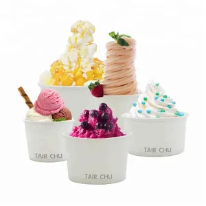 Taiwan Made Take Out Custom Printed Paper Ice Cream Cup