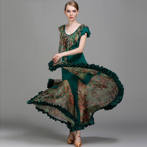 Al por mayor venta al por mayor nuevo diseño de las mujeres Floral niñas baile <span class=keywords><strong>Tango</strong></span> vestidos - Product Image 2