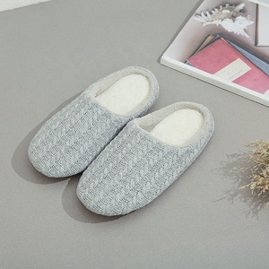 Pantofola da uomo in tessuto <span class=keywords><strong>a</strong></span> <span class=keywords><strong>maglia</strong></span> per casa inverno autunno in pile calda per interni da donna - Product Image 4