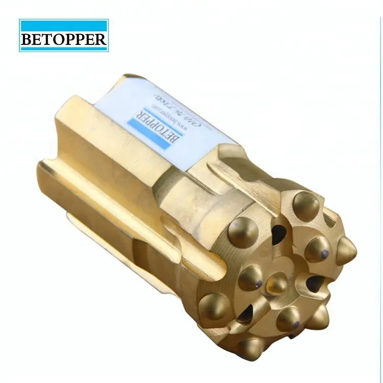 Betopper Retrattile Roccia Trapano T38 Pulsante Filo Bit 64mm