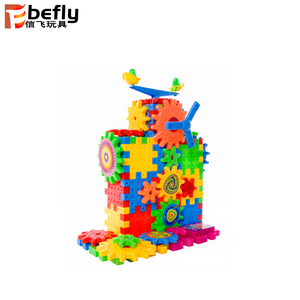 मजेदार ईंट बिजली बुद्धि बिल्डर ब्लॉक खिलौना गियर स्पिनर पहेली - Product Image 1