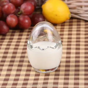 Frasco de cristal con diseño personalizado, frasco de cristal con forma de huevo, flor, animal, para pudín, yogurt, 80ml y 100ml - Product Image 1