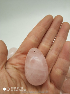 Natural <span class=keywords><strong>roca</strong></span> cuarzo rosa Yoni huevo vaginal ejercicio Jade huevos para la venta - Product Image 2