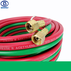 Kesme kauçuk PVC oksijen asetilen ikiz kaynak hortumu çift renk oksijen ve asetilen hortumu - Product Image 5