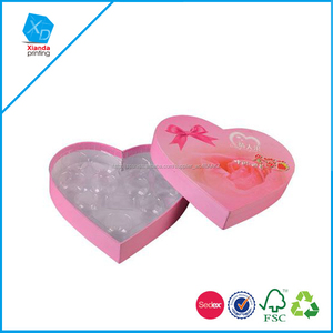 En forma de corazón de cartón de papel las nuevas tiendas impresión eliminación de logotipo personalizado hechos a mano - Product Image 2