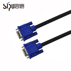 Sipu buena calidad macho a macho <span class=keywords><strong>3</strong></span> + <span class=keywords><strong>2</strong></span> VGA a VAG cable con enchufe azul 1.5 m hecho en China - Product Image 5