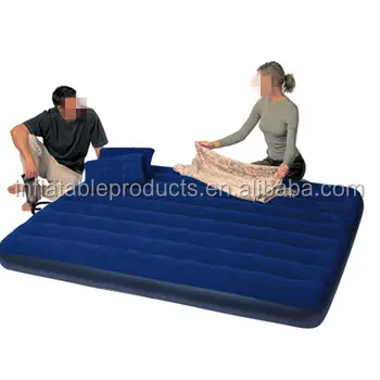 Intex Kích Thước Nhỏ Inflatable Air Bed Mattress Đối Với Cắm Trại, Queen Size Air Mattress