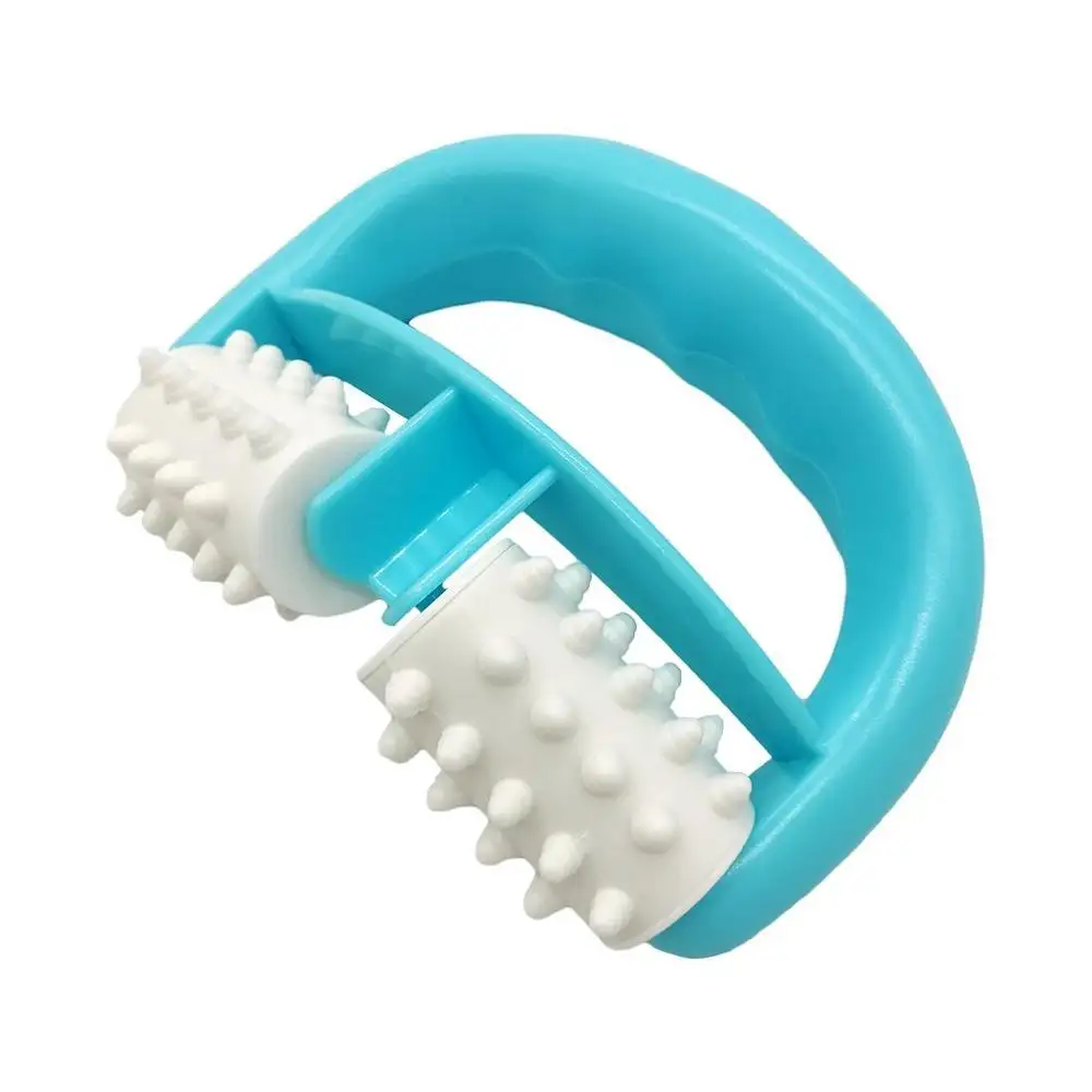 Plastic Manual Round Handle 2 Wheels Professional Beauty Quick Body Brush Anti Cellulite Massager