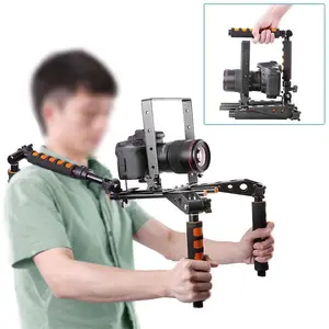 Lovefoto ZD107D-A01 Stabilizzatore Rigs II Multifunzionale Maniglie In Alluminio Fotocamera DSLR Video Supporto Della Spalla