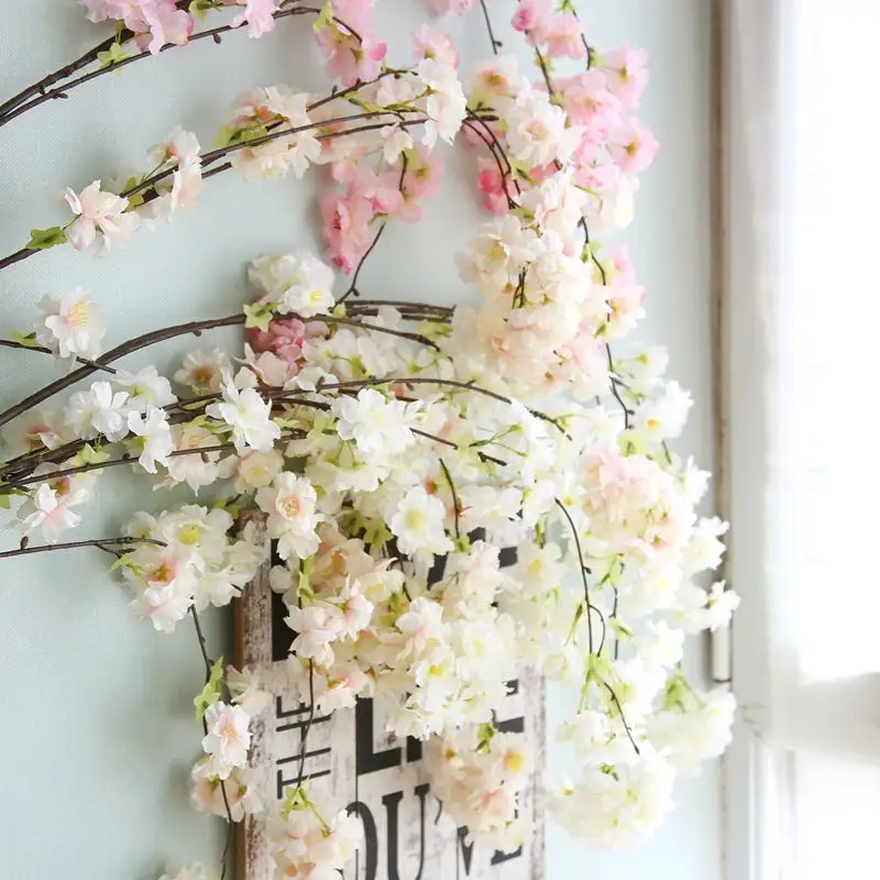 桜の木造花桜梨花輸出植物壁緑植物装飾結婚式
