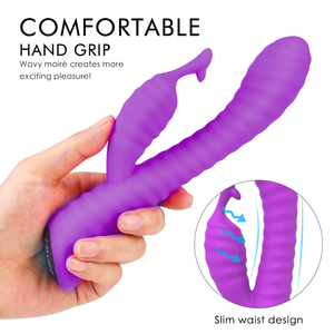 S-HANDE Yetişkin Ürünleri Pembe 9 Titreşim Modları G-spot Çift Titreşimli Yapay Penis Su Geçirmez çok hızlı tavşan Vibratör - Product Image 3