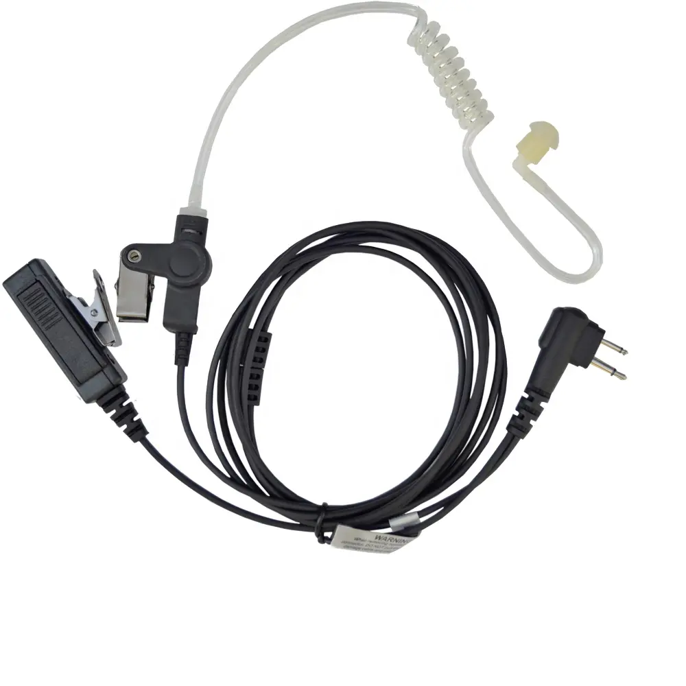 Professional 2 wire Surveillance Kit two way radio earpiece