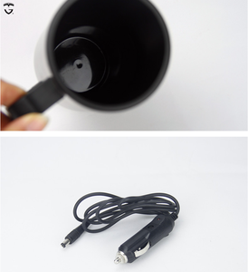 Çift paslanmaz çelik 12V araba USB kupa plug-in ısıtmalı termos şarj yalıtım kupalar elektrikli fincan ısıtmalı kupa ısıtıcı - Product Image 6