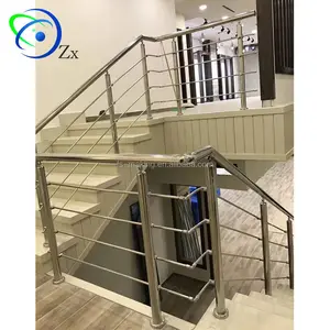 Pegangan Stainless Steel Desain Tangga/Balkon Balustrade Inox Pegangan Post