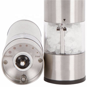 Moulin à sel et à poivre électrique à piles pour la cuisine, moulin à poivre électrique, <span class=keywords><strong>salière</strong></span> et poivrière - Product Image 4