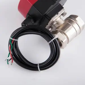 Электрический привод 220v 230v 24v переменного тока 2 way латунный шаровой моторизованный шаровой клапан