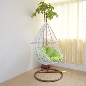 Columpio <span class=keywords><strong>de</strong></span> Jardín <span class=keywords><strong>de</strong></span> Hierro, Silla Colgante Tipo Huevo para Adultos, Hamacas Modernas - Product Image 1