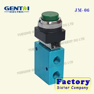 Pneumatische push button JM-06 2-position 3-way manuelle mechanische ventil