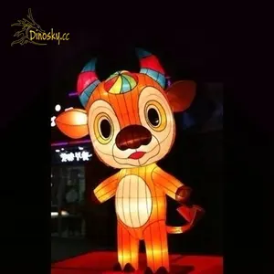 2021festival lanternes led animaux et personnages lanternes en tissu