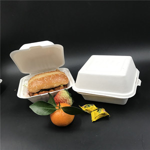 Cana-de-açúcar biodegradável compostável amigável do eco para ir o bagaço da lancheira leva embora o empacotamento do recipiente do alimento descartável - Product Image 3