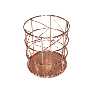 Fournisseur direct d'usine, prix bas, porte-stylo <span class=keywords><strong>de</strong></span> <span class=keywords><strong>bureau</strong></span> en fil métallique rond en or <span class=keywords><strong>rose</strong></span>, <span class=keywords><strong>organisateur</strong></span> <span class=keywords><strong>de</strong></span> table, bonne qualité - Product Image 4