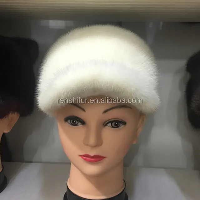 Factory wholesale Good quality best-selling knitted cap and hat women's mink fur hat for women