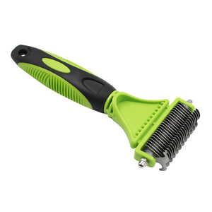 KUDI-Herramienta de depilación para mascotas de alta calidad, doble cara, rastrillo de pelo, peine, cepillo para perros - Product Image 1