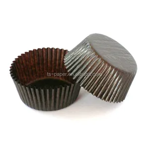 High quality Customized 24 gsm Glassine paper cake cup in brown