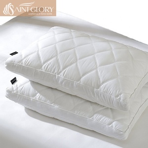 Cuscino per letto in fibra cava trapuntato triplo Hotel personalizzato di alta qualità dei produttori per dormire - Product Image 2