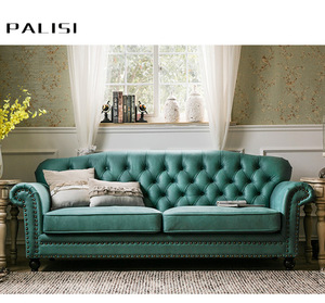 Factory <strong>Price</strong> Classic Tufted Fabric Sectional <strong>Sofa</strong> <strong>Set</strong> Modern Design 2+3 Chesterfield 3 Seat Living Room <strong>Set</strong> - Product Image 6