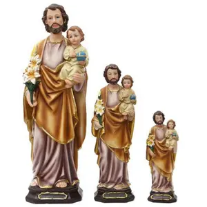 Commercio all'ingrosso Cattolica Della Resina Di Natale Natività Set Religiosa Figurine per la decorazione domestica