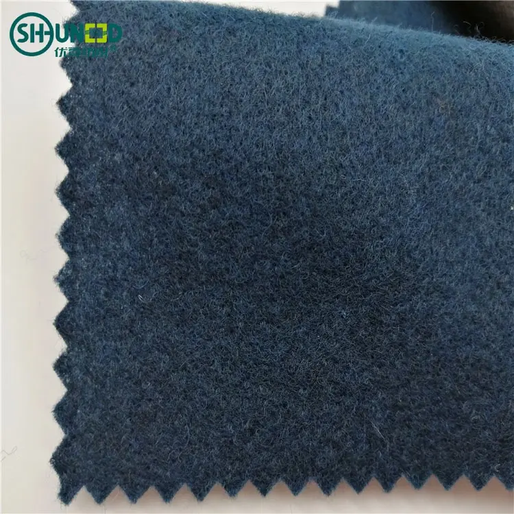 Polyester Wool Mixed Needle Punched Nonwoven Fabric Felt for Under Collar