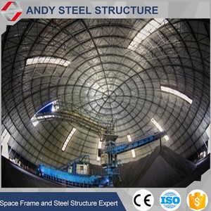 Fabricación de acero estructural, marco espacial de gran envergadura, estructura de acero, cúpula, cobertizo de almacenamiento de carbón/contenedor de carbón redondo - Product Image 6