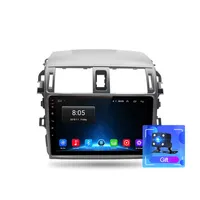 Pemutar Multimedia Mobil 2G + 32G Android 10.0 4G, Radio Multimedia Video GPS Navigasi untuk Toyota Corolla E140/150 2007-2013 No 2 Din Dvd