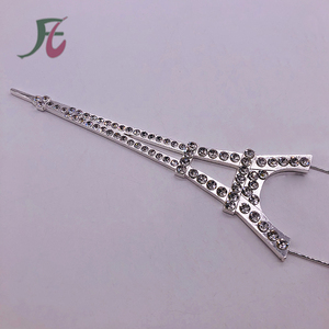 Centrotavola per Torta a Forma di Torre Eiffel con Strass, Decorazione per Torta di <span class=keywords><strong>Compleanno</strong></span> Dorata per Matrimoni - Product Image 5