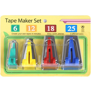 Vải <span class=keywords><strong>Clover</strong></span> 4 Cái <span class=keywords><strong>Bias</strong></span> <span class=keywords><strong>Tape</strong></span> <span class=keywords><strong>Maker</strong></span> Binding Tool Sets Máy Công Cụ May Quilting Hemming Phụ Kiện May 6 Mét 12 Mét 18 Mét 25 Mét - Product Image 2