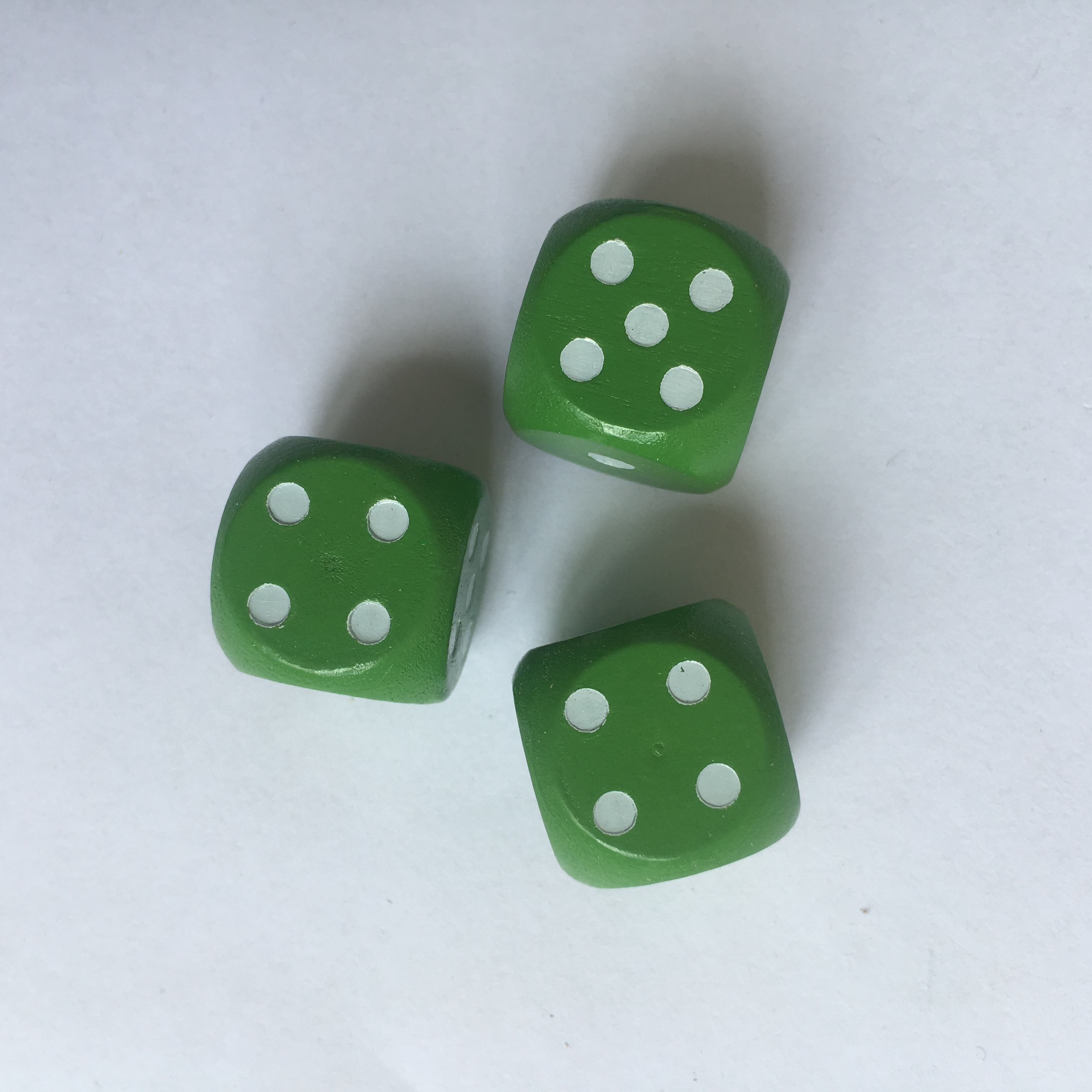 Green with white dot