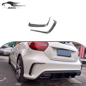 A45 Fibre de carbone Pare-chocs arrière Flicks Vents Garniture pour Mercedes Benz Classe A <span class=keywords><strong>W176</strong></span> <span class=keywords><strong>Sport</strong></span> A200 <span class=keywords><strong>A250</strong></span> - Product Image 1