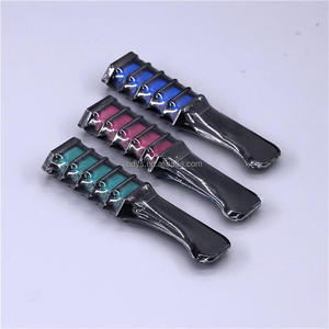 Set di 6 colori tipo pettine temporanea dei capelli gesso di colore - Product Image 1