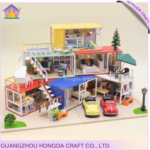 <span class=keywords><strong>Casa</strong></span> de muñecas con contenedor de 3 niveles para niños, <span class=keywords><strong>casa</strong></span> de juguete con muebles completos, gran oferta, <span class=keywords><strong>2019</strong></span> - Product Image 5