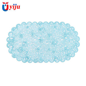 YIJU Minimalist Eco-Friendly <strong>Bath</strong> <strong>Mats</strong> PVC Material Bright Non-slip Print Pattern Bathroom <strong>Mat</strong> - Product Image 1