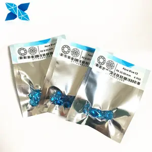 Feito sob encomenda de zircônia cúbica azul broca diamante falso