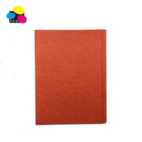 Carpeta de Archivo Personalizada con Impresión UV Ecológica, Tamaño A4/Carta, Color Naranja, con Diseño de Mármol, Marca Three-Color Stone, Venta al Por Mayor