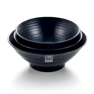 <span class=keywords><strong>Moda</strong></span> stile Giapponese nero di plastica melamina zuppa di Noodle ciotola - Product Image 1